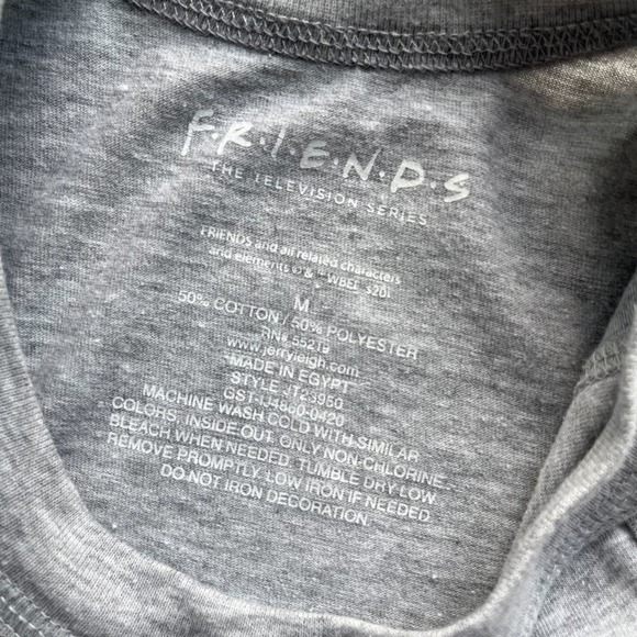 Friends Central Perk Cartoon Icon Graphic Tank Top Heather Gray Size Medium 90s - Picture 10 of 10